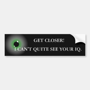 PEGATINA PARA COCHE IQ BUMPER STICKER
