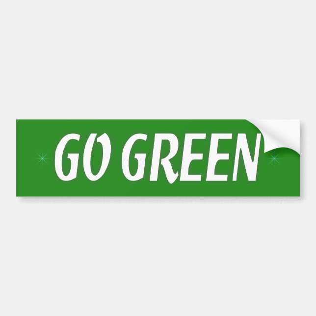 Pegatina Para Coche Ir Verde (Frente)