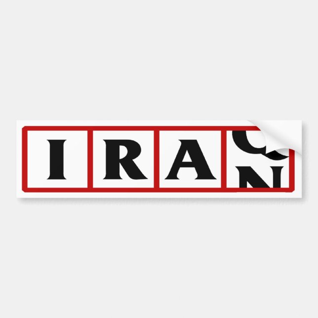 Pegatina Para Coche Irán a Iraq (Frente)