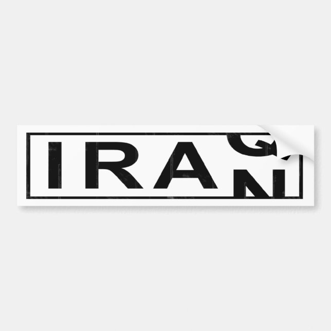 Pegatina Para Coche Irán Iraq (Frente)