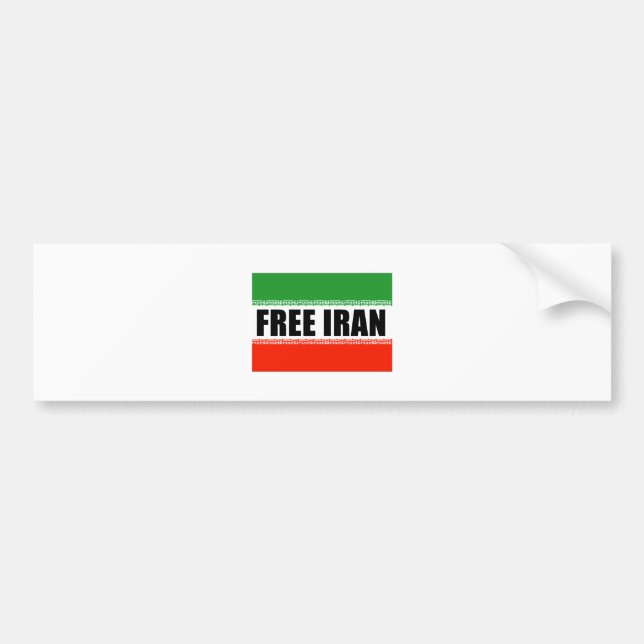 PEGATINA PARA COCHE IRÁN LIBRE (Frente)