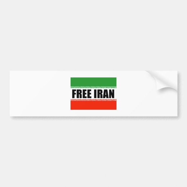 PEGATINA PARA COCHE IRÁN LIBRE (Frente)