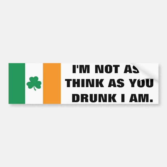 Pegatina Para Coche Irlandés (Frente)