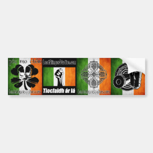 Pegatina Para Coche Irlandés 4 Bumperstickers de LSS