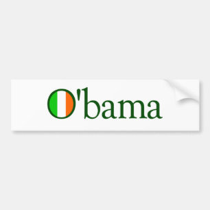 Pegatina Para Coche Irlandés de Obama
