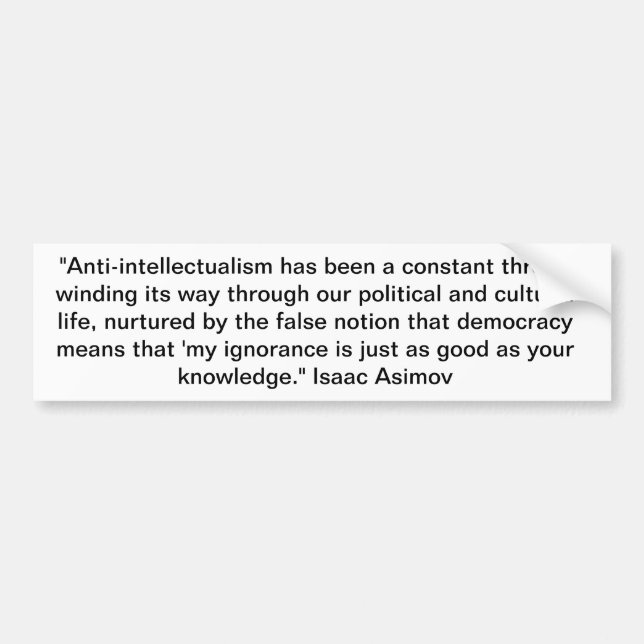 Pegatina Para Coche Isaac Asimov (Frente)