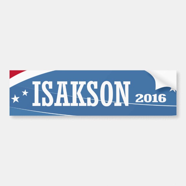 Pegatina Para Coche Isakson - Johnny Isakson 2016 (Frente)