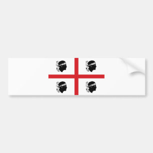 Pegatina Para Coche isla de la región de Italia de la bandera de