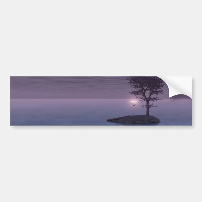 Pegatina Para Coche Isla de Wanderers Bumper Sticker (Frente)