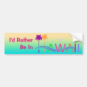 Pegatina Para Coche Islas de Hawaii