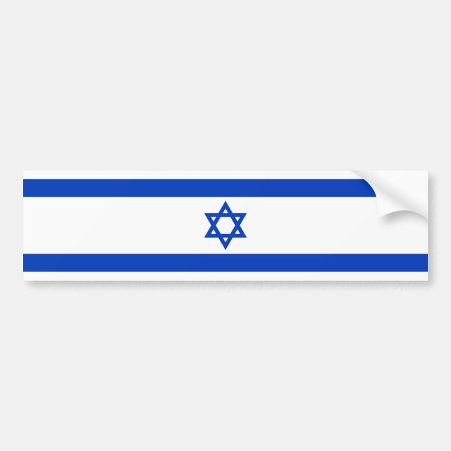 Pegatina Para Coche Israel - bandera israelí (Frente)