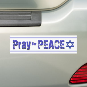 Pegatina Para Coche Israel reza por la paz