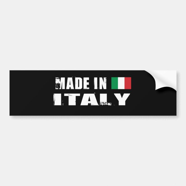 PEGATINA PARA COCHE ITALIA (Frente)