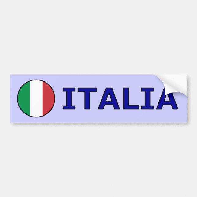 Pegatina Para Coche Italia (Frente)