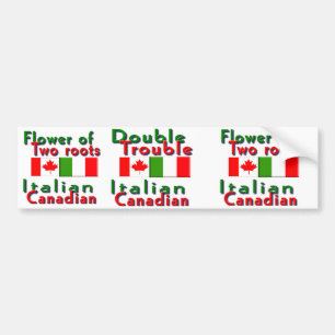 Pegatina Para Coche Italiano-Canadiense