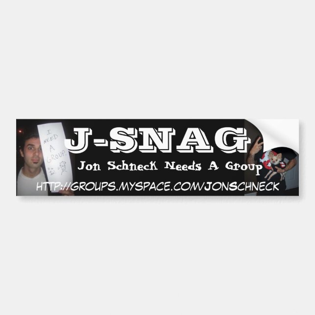 PEGATINA PARA COCHE J-SNAG (Frente)