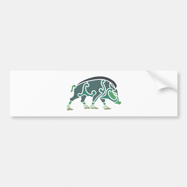 Pegatina Para Coche jabalí celta celtic boar (Frente)
