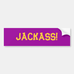 Pegatina Para Coche ¡Jackass!