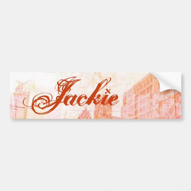 Pegatina Para Coche Jackie (Frente)