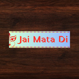 Pegatina Para Coche "Jai Mata Di" Maa Durga Hindu