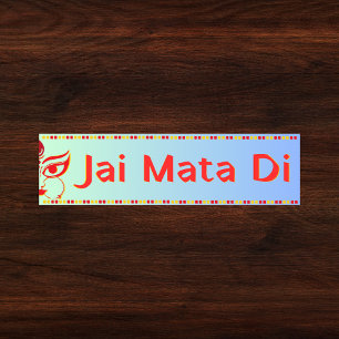 Pegatina Para Coche "Jai Mata Di" Maa Durga Hindu
