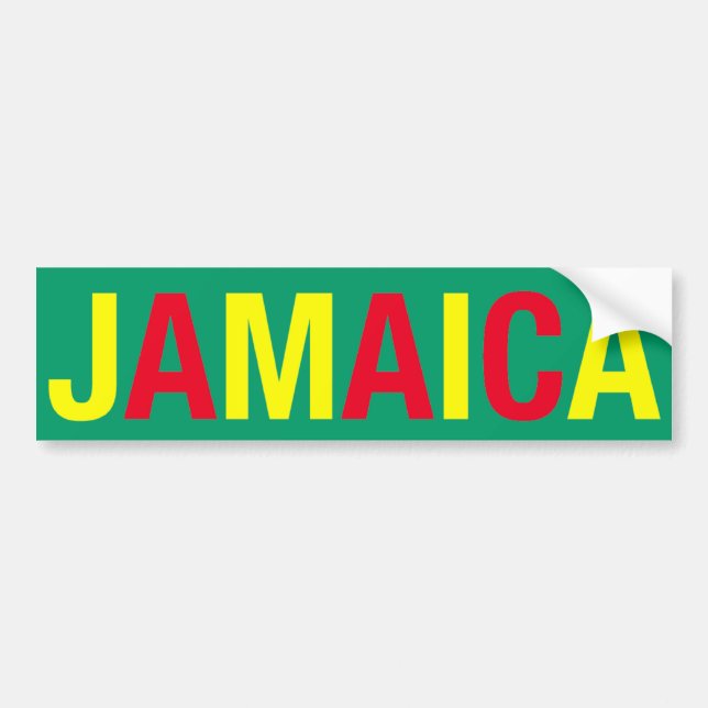 PEGATINA PARA COCHE ¡JAMAICA! (Frente)