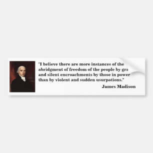 Pegatina Para Coche James_Madison "que creo que hay… "