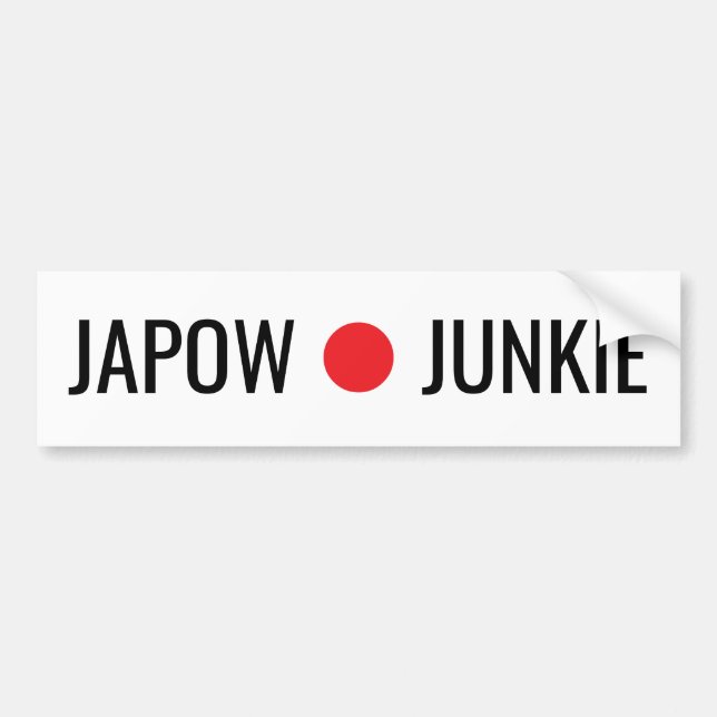 Pegatina Para Coche Japow junkie Sticker (Frente)