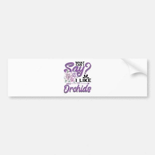 Pegatina Para Coche Jardinería de orquídeas (Frente)