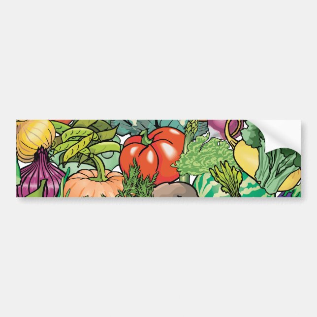 Pegatina Para Coche Jardinero vegetal (Frente)