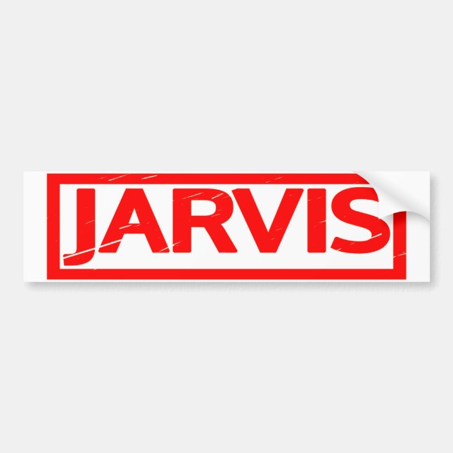 Pegatina Para Coche Jarvis Stamp (Frente)