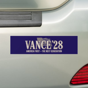 Pegatina Para Coche JD Vance 2028 América Primero Conservador