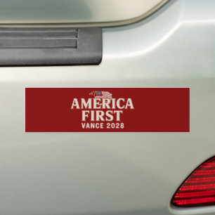 Pegatina Para Coche JD Vance 2028 América Primero Conservador