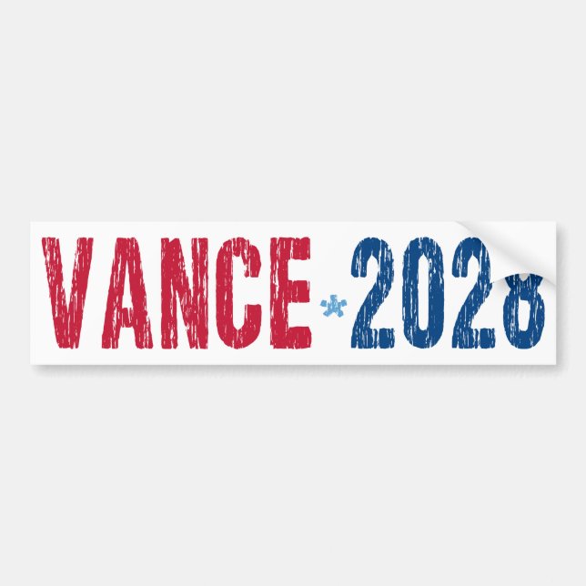 Pegatina Para Coche JD Vance 2028 (dis) (Frente)