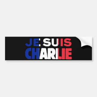 Pegatina Para Coche Je Suis Charlie - soy Charlie tricolor de Francia
