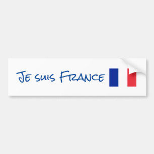 Pegatina Para Coche Je suis France Bumper Sticker