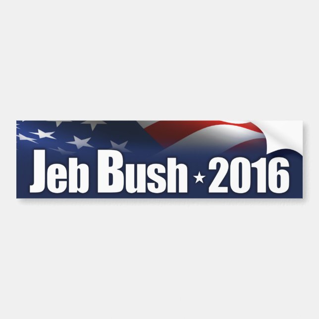 Pegatina Para Coche Jeb Bush para el presidente (Frente)