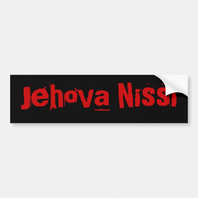 Pegatina Para Coche Jehova Nissi (Frente)