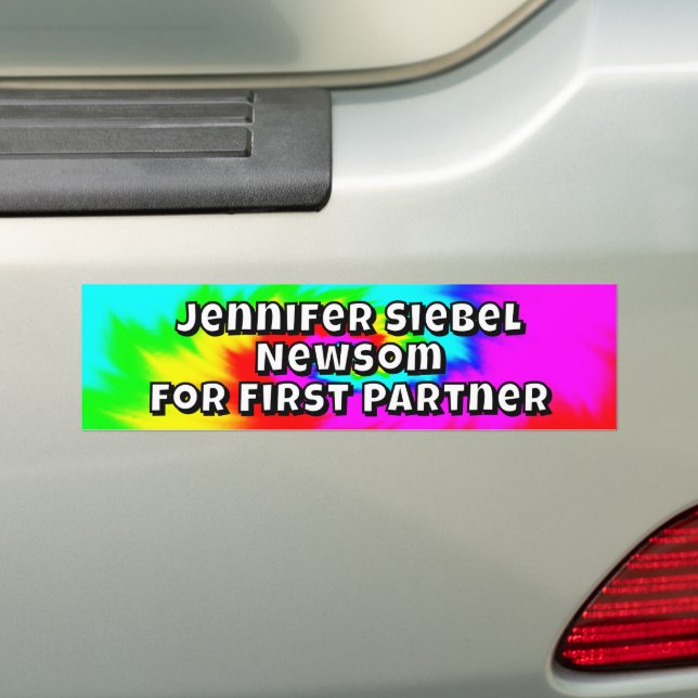Pegatina Para Coche Jennifer Seibel Newsom for first partner (en coche)