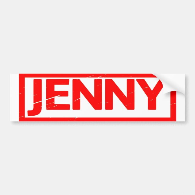 Pegatina Para Coche Jenny Stamp (Frente)