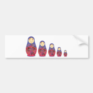 Pegatina Para Coche Jerarquización rusa/Babushka del ~ de la muñeca 