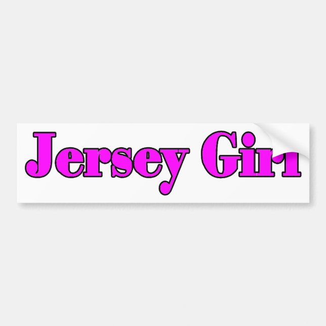 Pegatina Para Coche jerseygirl2 (Frente)