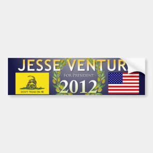 Pegatina Para Coche Jesse Ventura para el presidente 2012 - marina de