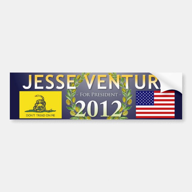 Pegatina Para Coche Jesse Ventura para el presidente 2012 - marina de (Frente)