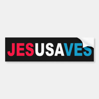 PEGATINA PARA COCHE JESÚS AHORRA