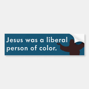 Pegatina Para Coche Jesús era una persona liberal de color