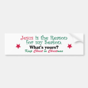 Pegatina Para Coche Jesús es la razón de mi estación