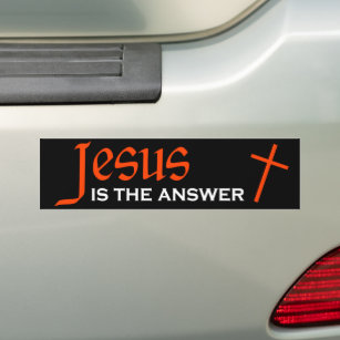 Pegatina Para Coche Jesús es la Respuesta 