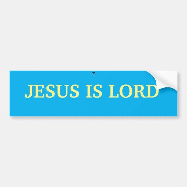 PEGATINA PARA COCHE JESUS ES LORD CAR BUMPER STICKER (Frente)