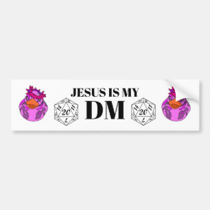 Pegatina Para Coche Jesús es mi DM